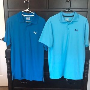 Set of 2 Under Armour size M Polo shirts